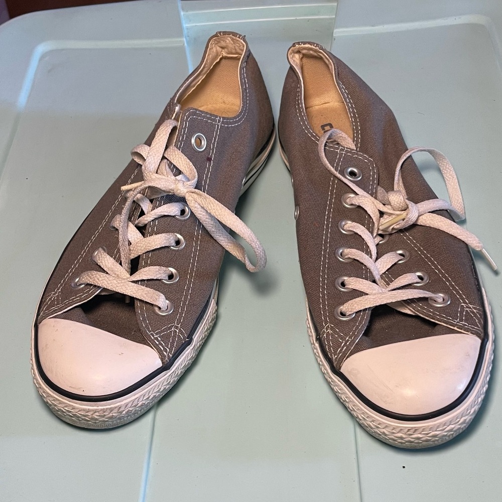 Classic Converse Gray Sneakers with White Details